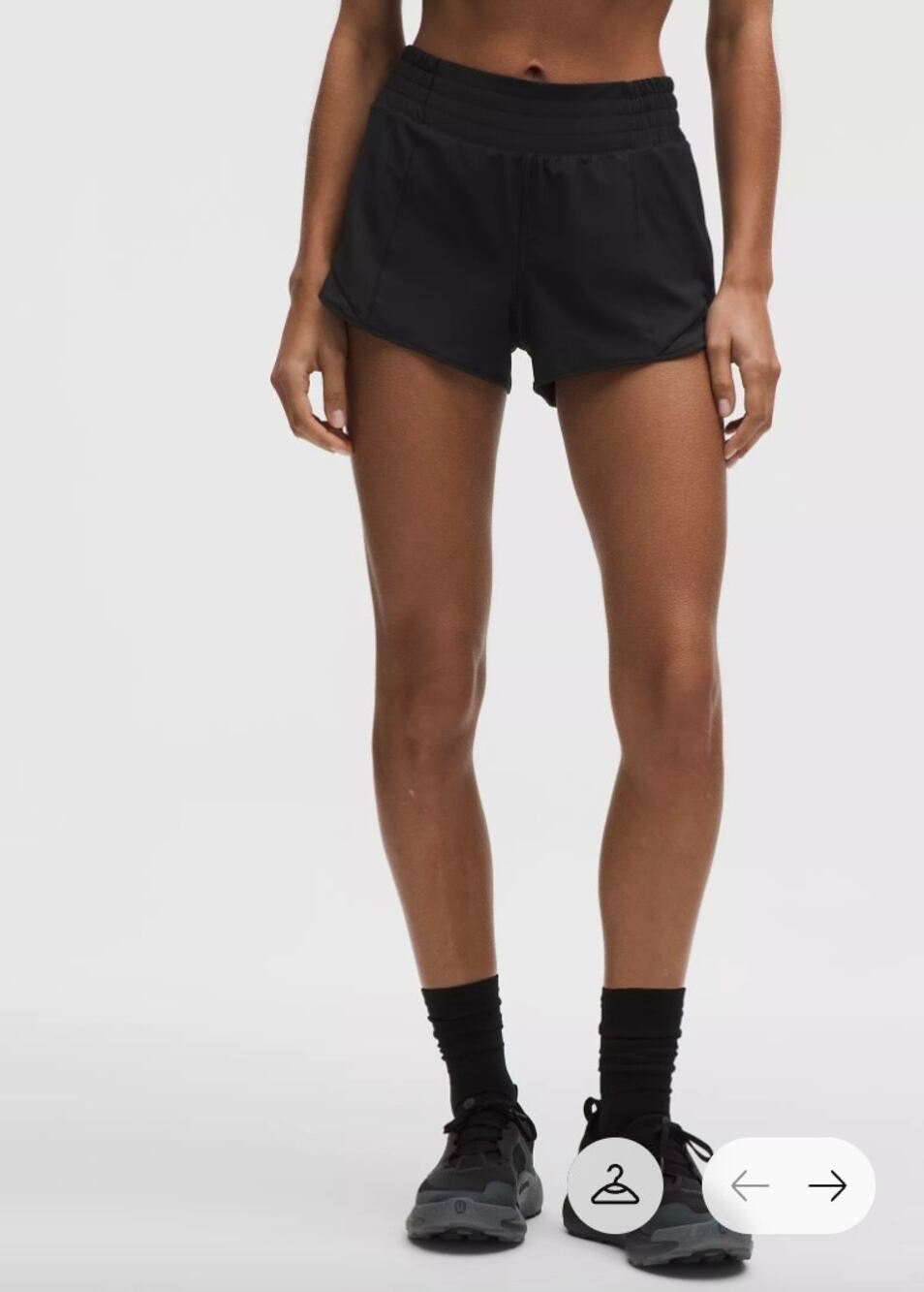 Lululemon Hotty Hot Shorts Women’s Size 12 Tall Black W7ARLT Inseam 4”
